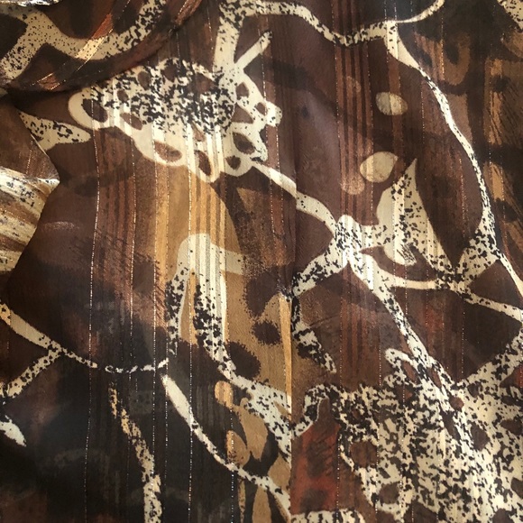 VINTAGE ruffled blouse size large - Picture 9 of 10